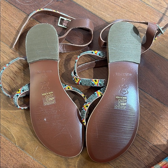 ANTHRO BEADED STRAPPY SANDAL, EU 40 - Picture 6 of 6